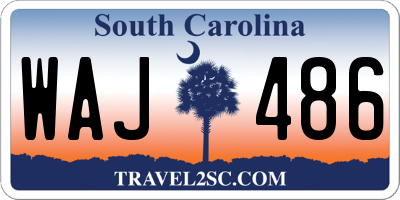 SC license plate WAJ486