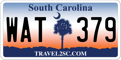SC license plate WAT379