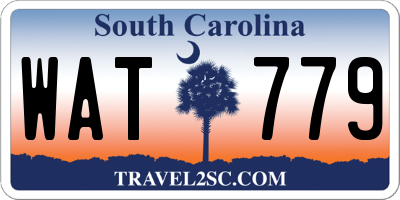 SC license plate WAT779