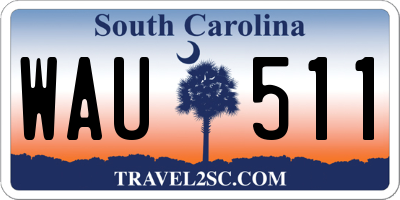 SC license plate WAU511