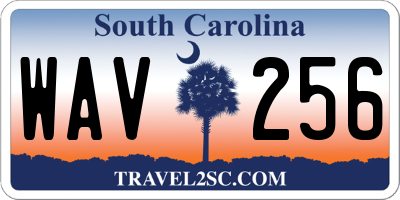 SC license plate WAV256