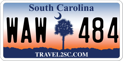 SC license plate WAW484