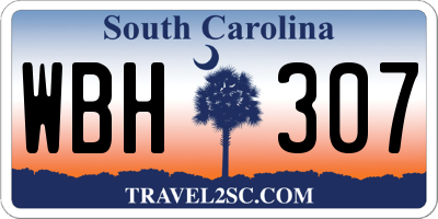 SC license plate WBH307