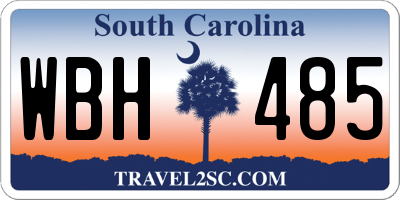 SC license plate WBH485