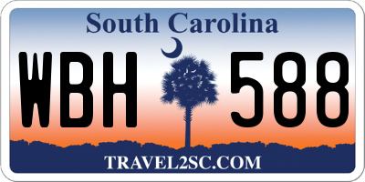 SC license plate WBH588