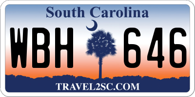 SC license plate WBH646