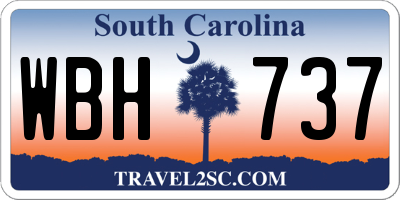 SC license plate WBH737
