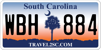 SC license plate WBH884