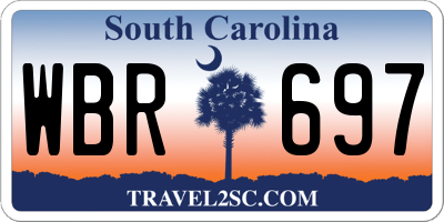 SC license plate WBR697