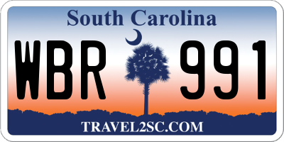 SC license plate WBR991