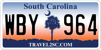 SC license plate WBY964