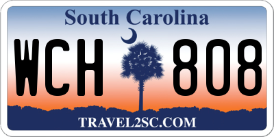 SC license plate WCH808
