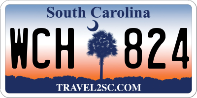 SC license plate WCH824
