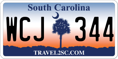 SC license plate WCJ344