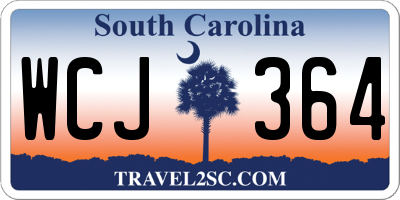 SC license plate WCJ364