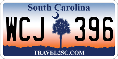 SC license plate WCJ396