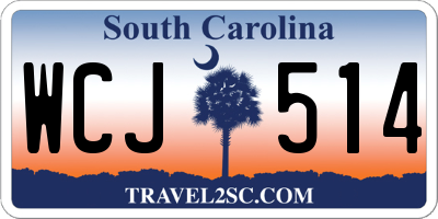 SC license plate WCJ514