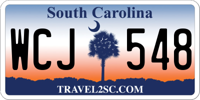 SC license plate WCJ548