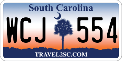 SC license plate WCJ554