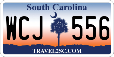 SC license plate WCJ556