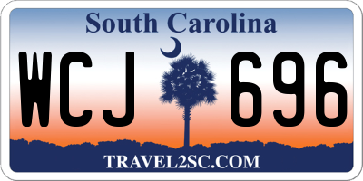 SC license plate WCJ696