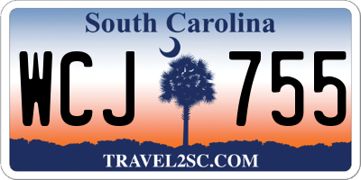 SC license plate WCJ755