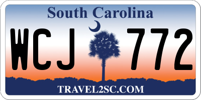 SC license plate WCJ772