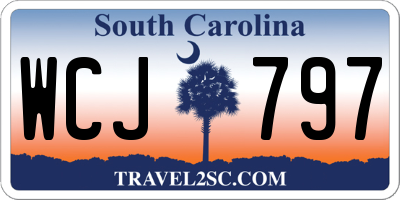 SC license plate WCJ797