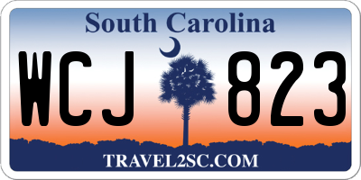 SC license plate WCJ823