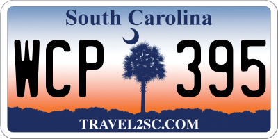 SC license plate WCP395