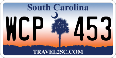 SC license plate WCP453