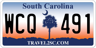 SC license plate WCQ491