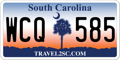 SC license plate WCQ585
