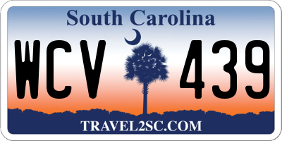 SC license plate WCV439