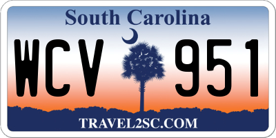 SC license plate WCV951