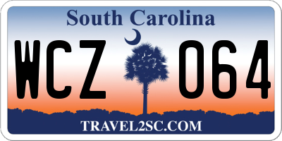 SC license plate WCZ064