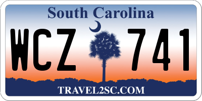 SC license plate WCZ741