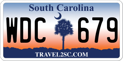 SC license plate WDC679