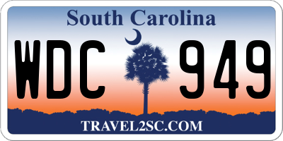 SC license plate WDC949