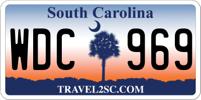 SC license plate WDC969