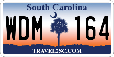 SC license plate WDM164