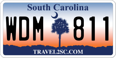 SC license plate WDM811