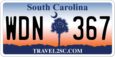 SC license plate WDN367