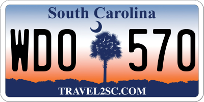 SC license plate WDO570