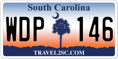 SC license plate WDP146