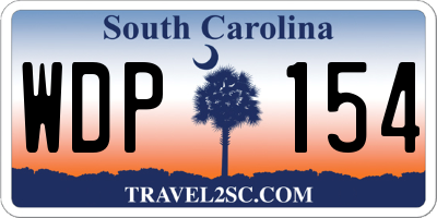 SC license plate WDP154