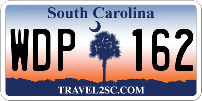 SC license plate WDP162