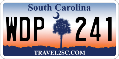 SC license plate WDP241