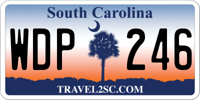 SC license plate WDP246