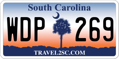 SC license plate WDP269